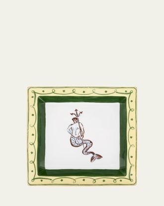 Ginori 1735 Il Viaggio di Nettuno Oggetti Large Square Change Tray