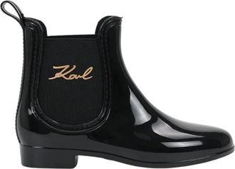 Karl Lagerfeld Kalosh II - Dames - Regenlaarzen - Zwart - 41 EU - Schoenen