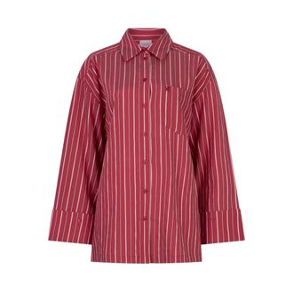 Dante6 Lise Relaxed Shirt - Dames - Blouses & Shirts - Rood - Maat: XS Viscose