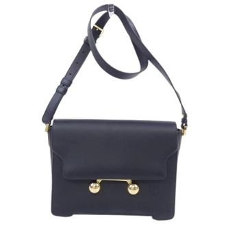 Marni Pre-owned Cross Body Bags, female, Black, Size: ONE SIZE Pre-owned Trunkaroo Calfskin Shoulder Bag