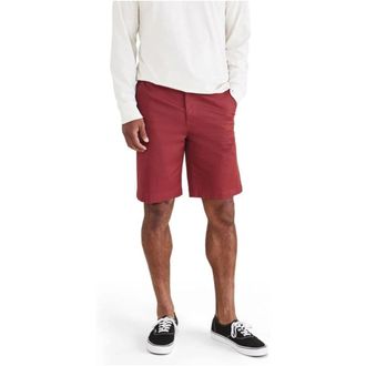 Dockers Supreme Flex Ultimate Shorts Mens Burgendy Stretch Zip Fly UPS1029