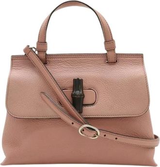 Gucci Pre-owned Handbags, female, Pink, Size: ONE SIZE Pre-owned Vintage Handbag