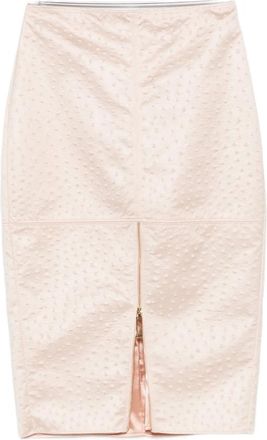 Elisabetta Franchi Embossed Zip Skirt