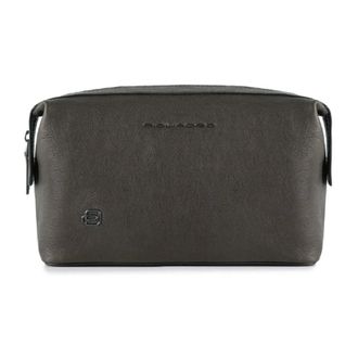 Piquadro Beauty Case - unisex - Piquadro - Toilet Bags - Brown - ONE SIZE - Bags