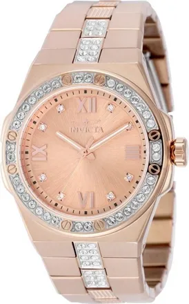 Invicta Specialty Quartz Gold Dial Unisex Watch 50186