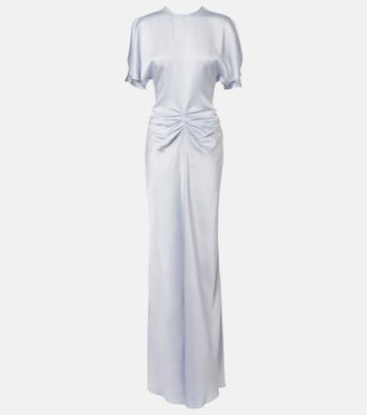 Victoria Beckham Gathered satin gown