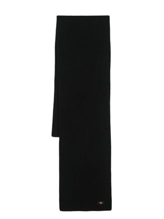 Versace Medusa 95 ribbed-knit scarf - women - Wool/Cashmere - One Size - Black