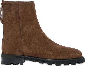 Roberto Festa Milano Isa zip boots - women - Calf Suede/Goat Skin/Rubber - 36 - Brown
