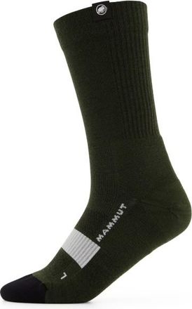 Mammut All-Mountain Targeted Cushion Merino Crew Wandersocken - Unisex | dark marsh /wei&szlig;