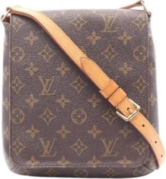 Louis Vuitton Pre-owned Cross Body Bags, female, Brown, Size: ONE SIZE Pre-owned Canvas Crossbody Bag