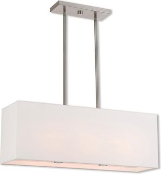 Livex Lighting Livex Summit 3 Light Bn Linear Chandelier