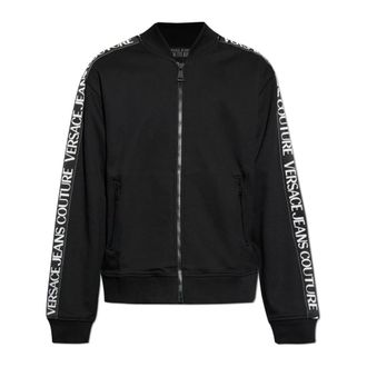 Versace Jeans Couture Rits-sweatshirt - Heren - Vesten met rits - Zwart - XS - Katoen - Hoodies & sweatvesten