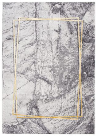 Tapiso Alfombra de sal&oacute;n gris oro m&aacute;rmol 300 x 400 cm