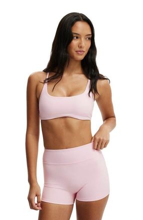 Cotton On Womens Active Ultra Luxe Invisible Scrunch V Shortie Short in Cherry Dream at Nordstrom, Size Medium