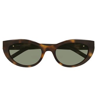 Saint Laurent Sunglasses Sl M115 003 Brown/Green Women