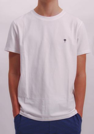 Joop Shorty JOOP Pyjama Set Shirts & Shirt, Damen, Gr. L, wei&szlig; blau gestreift, Single Jersey, Obermaterial: 96% Baumwolle, 4% Elasthan, gestreift, unifarbe