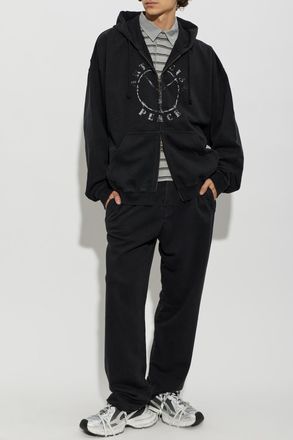 VETEMENTS Sweatshirt With Print, Mens, Black