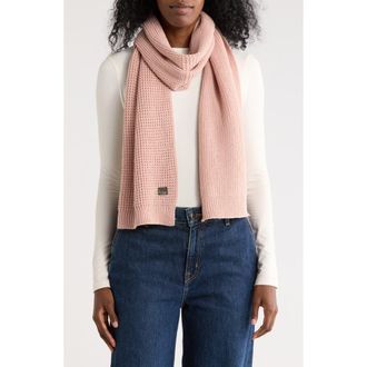 AllSaints Mixed Stitch Scarf in Misty Rose Pink at Nordstrom Rack