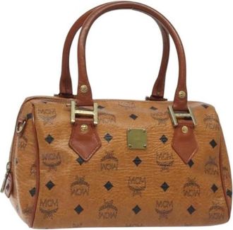 MCM Tweedehands leren handtassen - Dames - Vintage Handtas - Bruin - ONE Size - Leer - Vintage