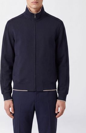 Dolce & Gabbana Bomber in jersey con collo a dolcevita e chiusura zip
