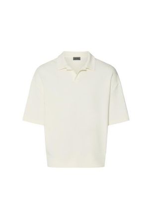 Hanro Natural Living Organic Cotton Collar Sweatshirt in Misty White at Nordstrom, Size Xx-Large