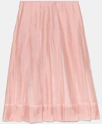 Kate Spade New York Crinkled Organza Pleated Skirt