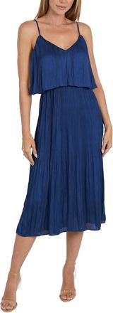 Love Token Kate Overlay Dress In Navy
