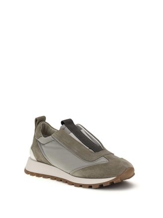 Brunello Cucinelli Womens Sneakers With Precious Detail New Kaky