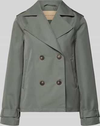 Soyaconcept Jacke mit Reverskragen und &Auml;rmelriegeln Modell AMANDA in Schilf, Gr&ouml;&szlig;e XL