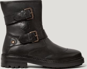 Belstaff Panther Boot Womens Calf Leather Black Size UK 3