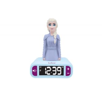 Les Tendances Les Tendances - Despertador Con Luz Nocturna 3d Lexibook Frozen Elsa Y Efectos De Sonido