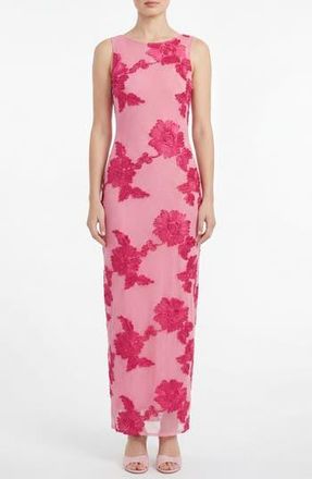 By Design Manila Soutache Maxi Dress in Flamingo/Very Berry at Nordstrom Rack, Size X-Large
