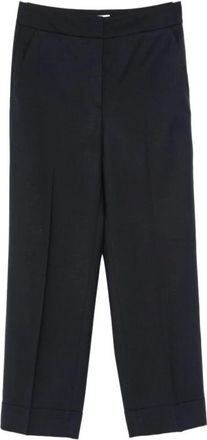 PESERICO Rechte broek - Dames - Straight fit broeken - Blauw - S - Broeken
