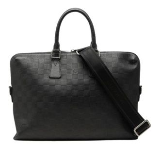 Louis Vuitton Pre-owned Business Bag - Heren - Pre-owned - Zwart - Maat: ONE Size Leer