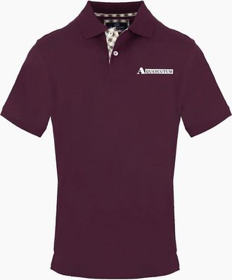 Aquascutum Mens Collared Neck Short Sleeve Polo Shirt - Size: 2X large