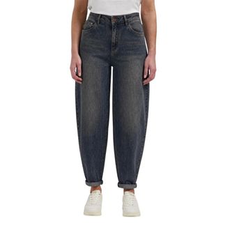 Florez jeans Fani Barrel Jeans - Dames - Jeans - Blauw - Maat: W26 Katoen