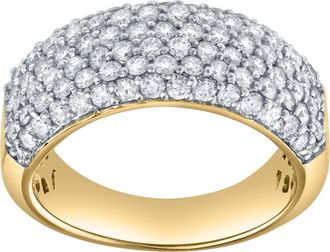 LuvMyJewelry Eminence 1.60 Ct Natural Diamond 10K Gold Ring
