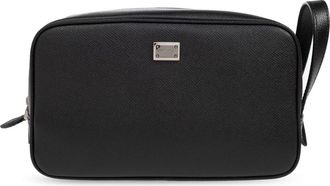 Dolce & Gabbana Leren handtas - Heren - Clutches - Zwart - ONE Size - Leer - Tassen