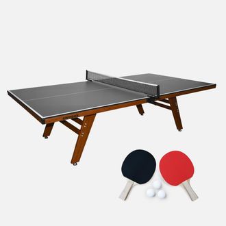 Sweeek Tavolo Da Ping Pong Per Interni Deluxe Con 2 Racchette E 3 Palline, 274cm