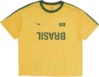 Travis Scott Cactus Jack by Travis Scott x Nike Brasil Total 90 T-Shirt Yellow 01945-1SS2604CJBTSX-YELL