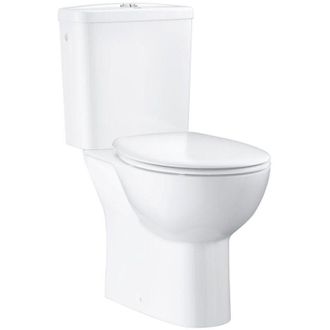 GROHE No Brand - Inodoro Independiente Sin Borde Grohe Bau Ceramic Quickfix Con Asiento Extra&iacute;ble Con Freno De Ca&iacute;da