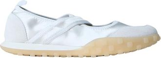 Jil Sander Satijnen Slip-On Schoenen met Bandjes - Dames - Sneakers - Wit - 38 EU - Satijn - Schoenen