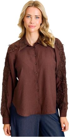 In Front IN Front, Dames, Blouses & Shirts, Bruin, Maat: XL