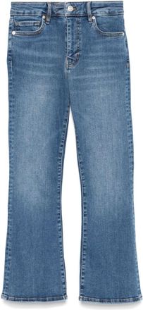 Frame Denim cropped bootcut jeans - women - Organic Cotton/Recycled Polyester/Cotton/Elastane - 28 - Blue