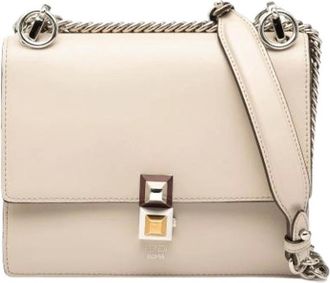 Fendi Pre-owned Cross Body Bags, female, Beige, Size: ONE SIZE Pre-owned Kan I