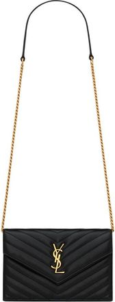 Saint Laurent Envelope Cassandre Wallet With Chain-Donna
