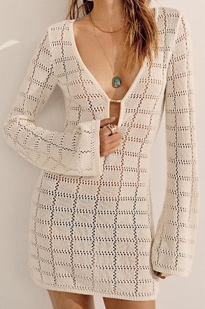 L*Space Jessa Crochet Mini Dress