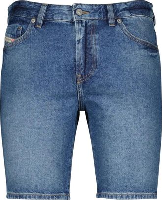 Diesel D-Fin Shorts - Heren - Denim shorts - Blauw - W31 - Leer - Korte Broeken
