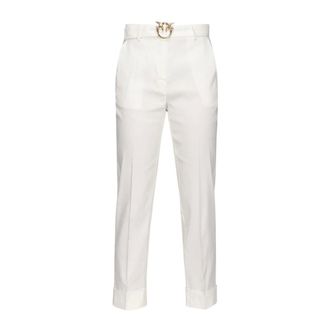 Pinko Pinko - Plaza Pantalone - Dames - Broeken - Wit - Maat: XS