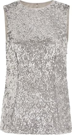 Dolce & Gabbana Top met pailletten - Zilver